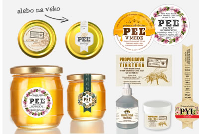 Etikety na peľ a propolis