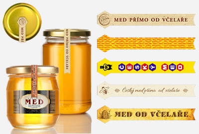 Pečatné pásky na med