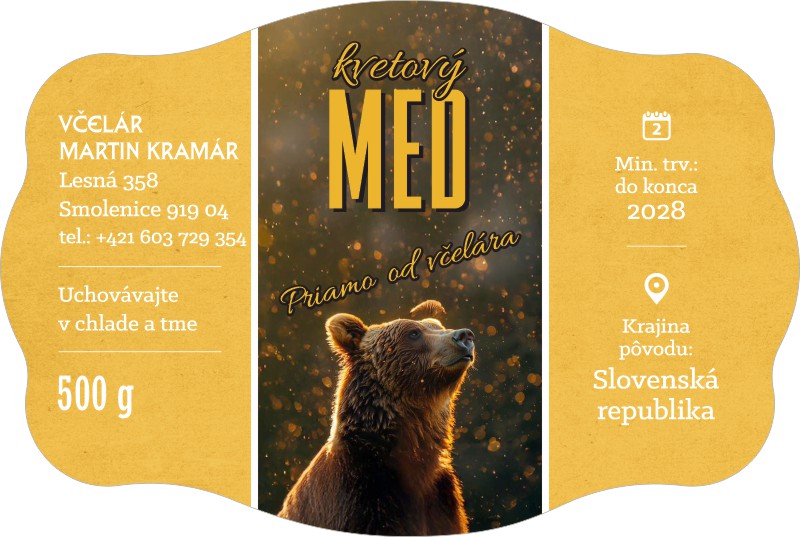 Etiketa na med - emdv- 21 emdv-21