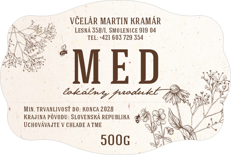 Etiketa na med - emdv- 26 emdv-26