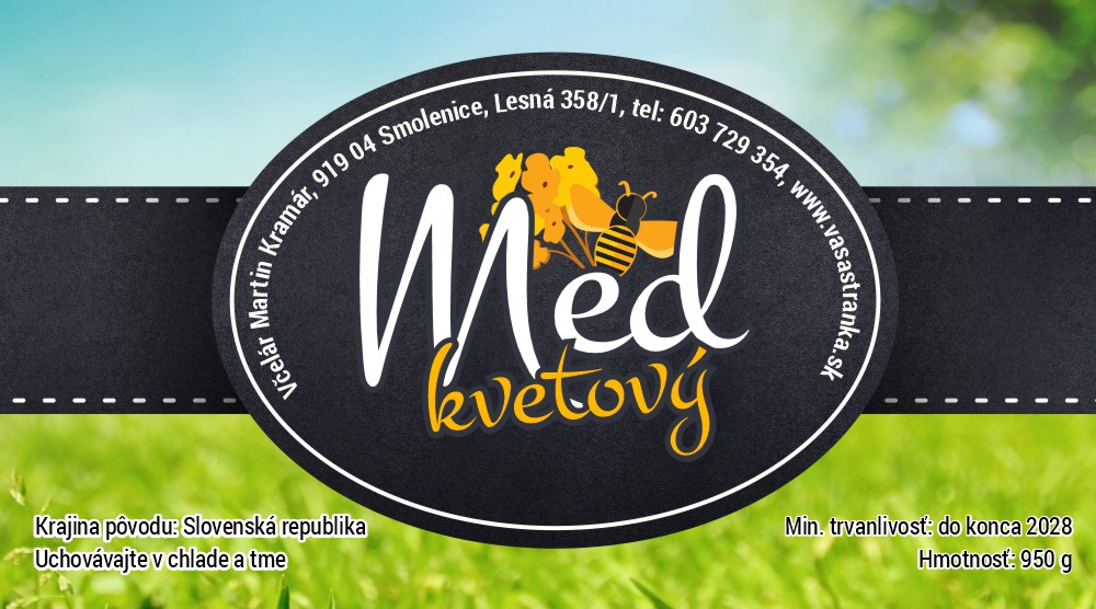 Etiketa na med - emm-13 emm-13