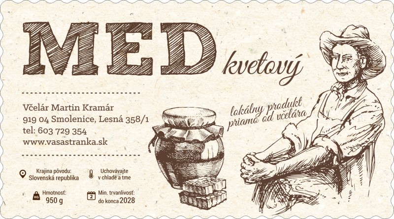 Etiketa na med - emmz- 100 emmz-100