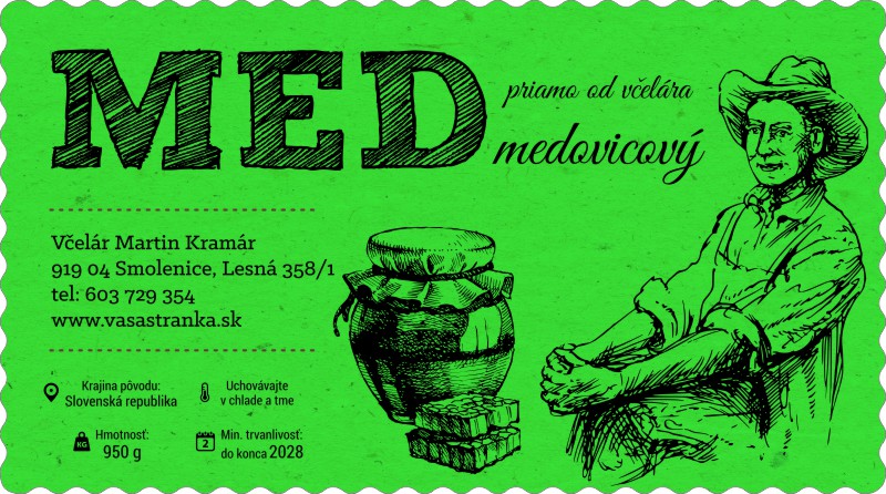 Etiketa na med - emmz- 112 emmz-112