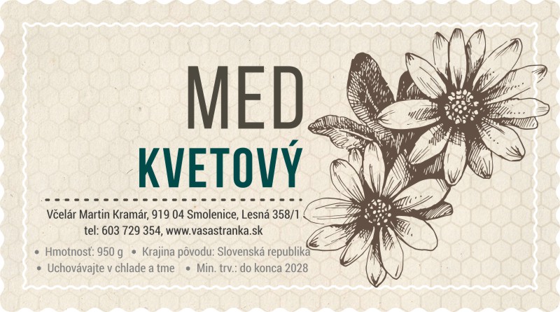 Etiketa na med - emmz- 12 emmz-12