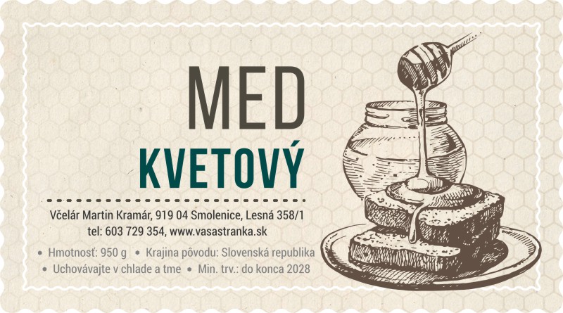 Etiketa na med - emmz- 14 emmz-14