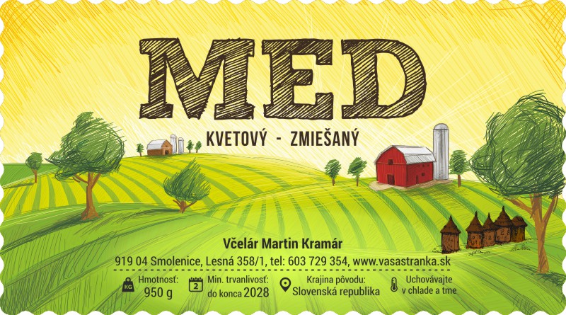 Etiketa na med - emmz- 23 emmz-23