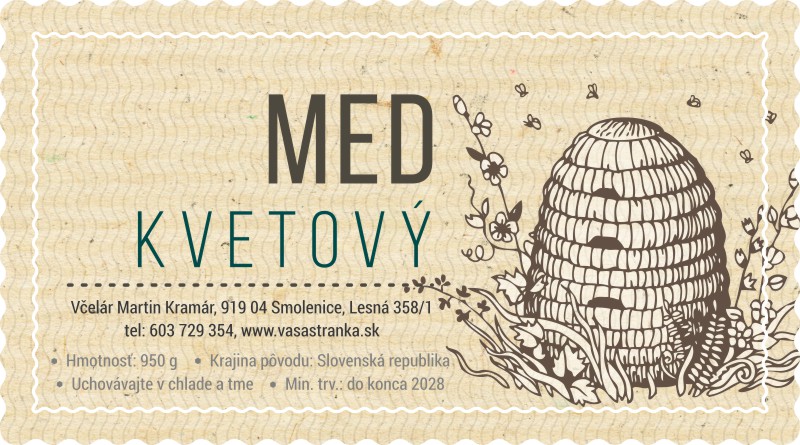 Etiketa na med - emmz- 3 emmz-3