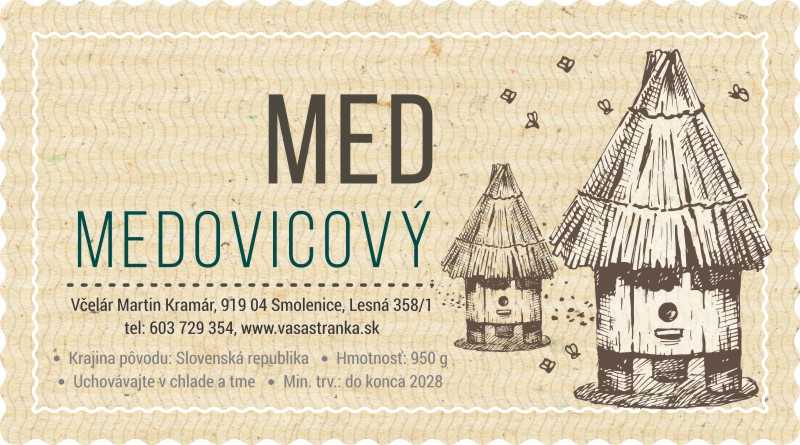 Etiketa na med - emmz- 4 emmz-4