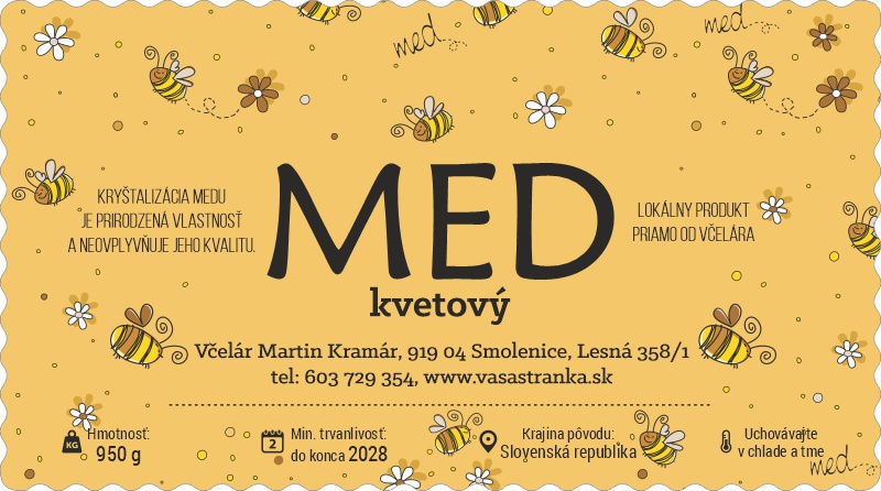 Etiketa na med - emmz- 75 emmz-75