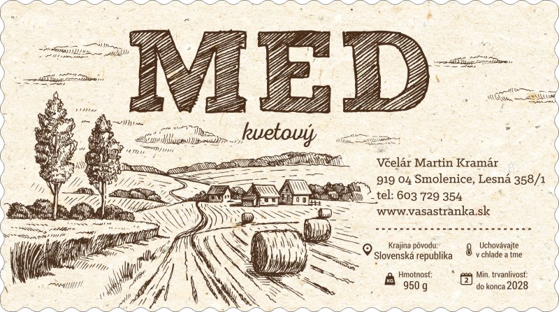 Etiketa na med - emmz- 88 emmz-88