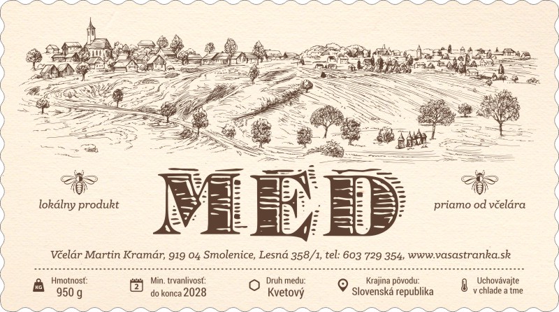 Etiketa na med - emmz- 94 emmz-94