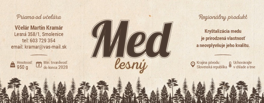 Etiketa na med - emn- 38 emn-38