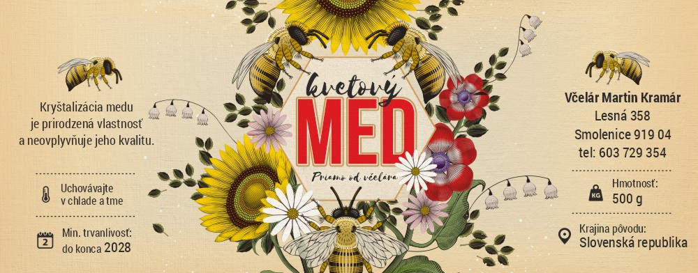 Etiketa na med - emn- 55 emn-55