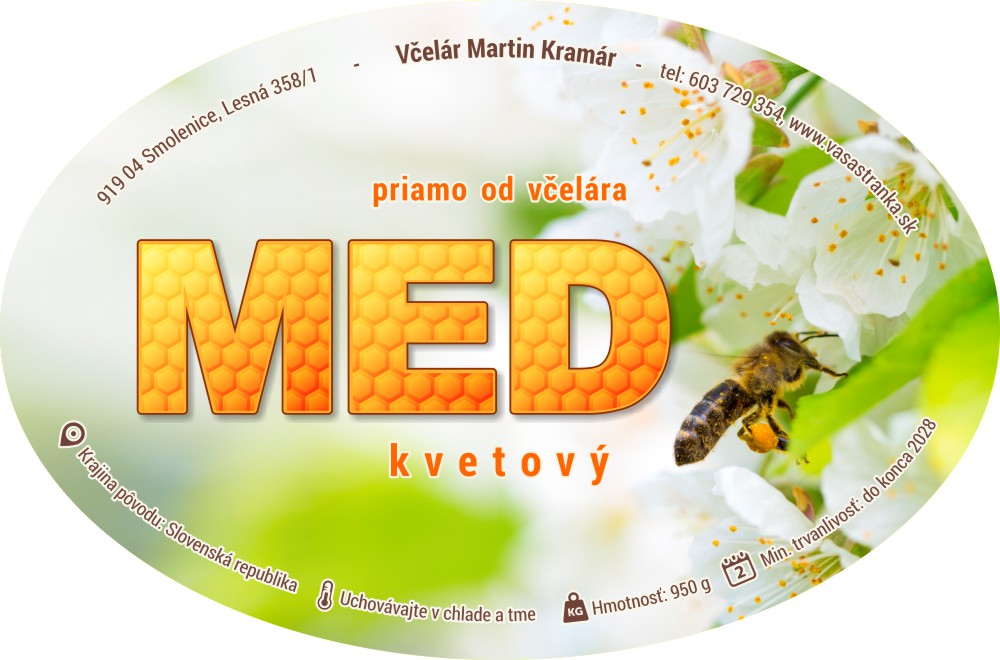 Etiketa na med - emol- 39 emol-94x62-39