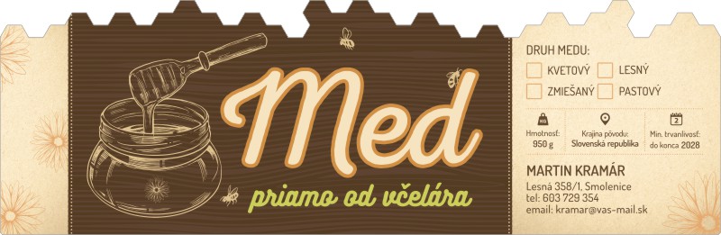 Etiketa na med - EMVP - 70 emvp-70