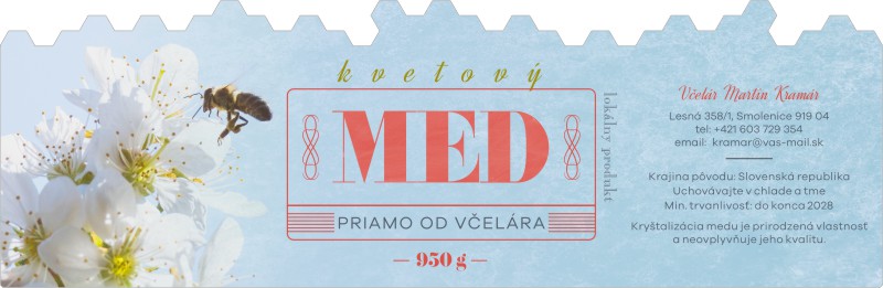 Etiketa na med - EMVP - 89 emvp-89