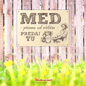 Ceduľa predaj medu - 300x210mm - CDM 14