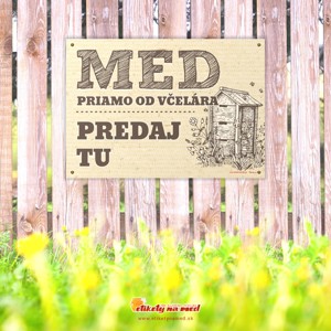 Ceduľa predaj medu - 300x210mm - CDM 2