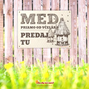 Ceduľa predaj medu - 300x210mm - CDM 4