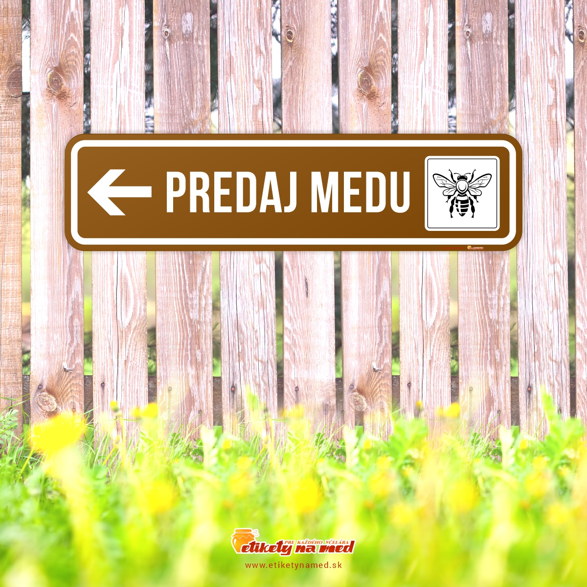 Cedule predaj medu - 420x130mm - CDS1
