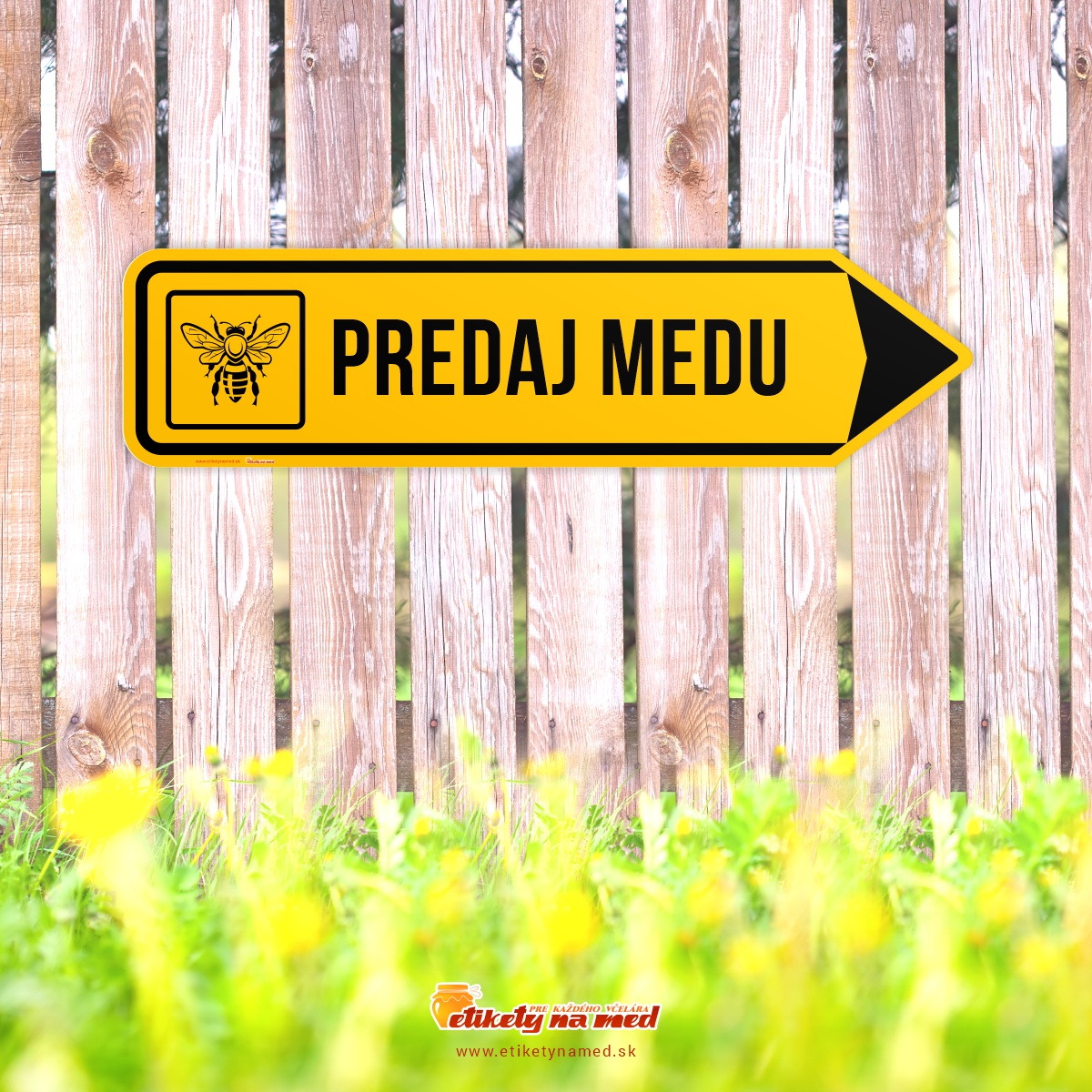 Cedule predaj medu - 420x130mm - CDS4