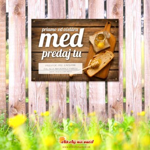 Cedule predaj medu - 420x300mm - CD10