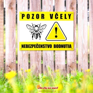 Cedule pozor včely - 420x300mm - CD17