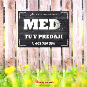 Cedule predaj medu - 420x300mm - CD 60