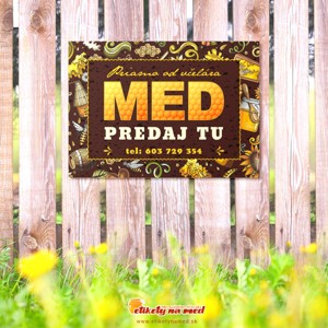 Cedule predaj medu - 420x300mm - CD 61