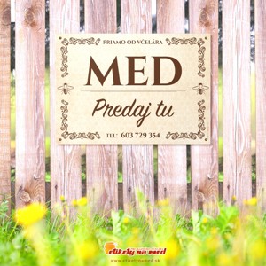 Cedule predaj medu - 420x300mm - CD 69