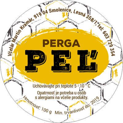 Etiketa na peľ - 45mm-emk-30