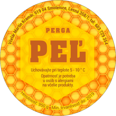 Etiketa na peľ - 45mm-emk-32