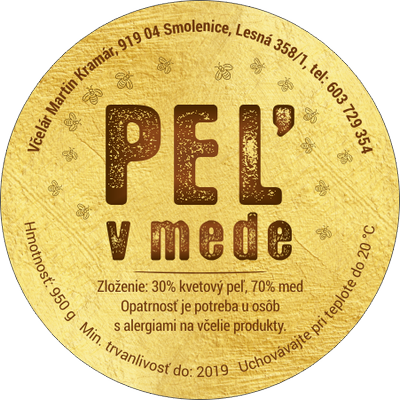 Etiketa na peľ - 45mm-emk-34