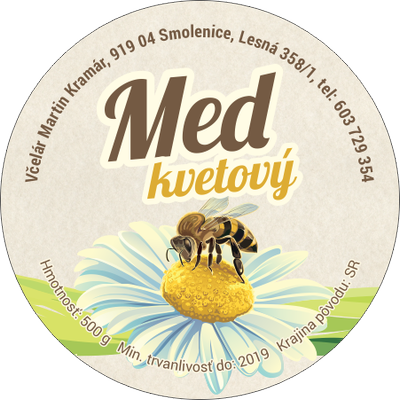 Etiketa na med - 45mm-emk-4