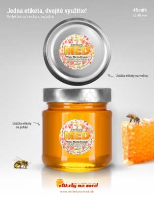Etiketa na med - 45mm-emk-41