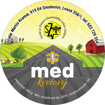 Etiketa na med - 60emk-1