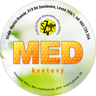 Etiketa na med - 60emk-12