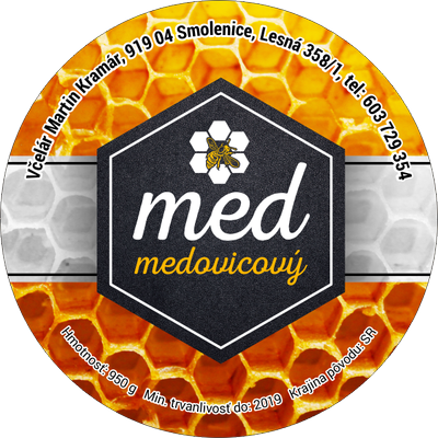 Etiketa na med - 60emk-2