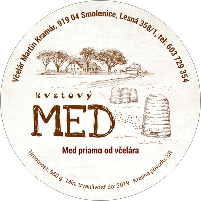 Etiketa na med - 60emk-21