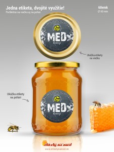 Etiketa na med - 60emk-24
