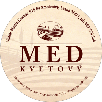 Etiketa na med - 60emk-26