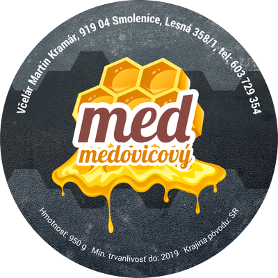 Etiketa na med - 60emk-33