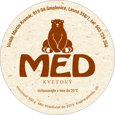 Etiketa na med - 60emk-37