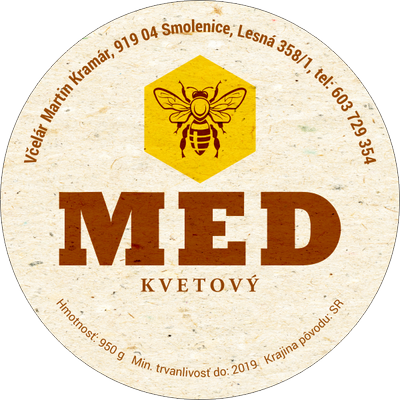 Etiketa na med - 60emk-38