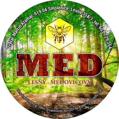 Etiketa na med - 60emk-39