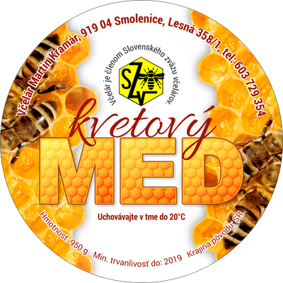 Etiketa na med - 60emk-42