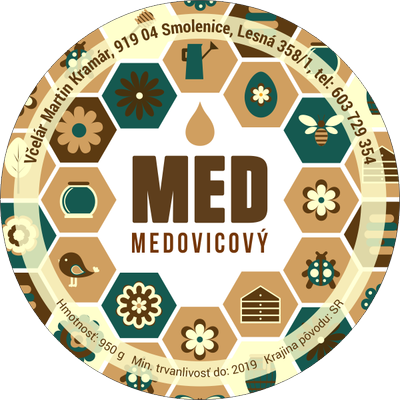 Etiketa na med - 60emk-45