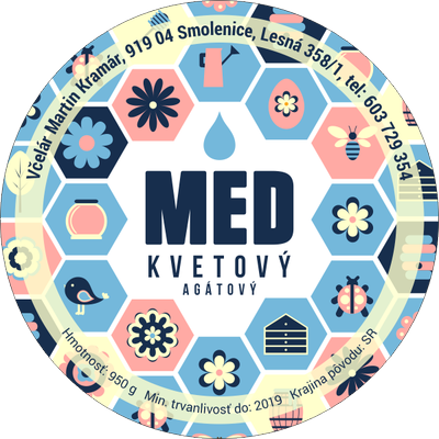 Etiketa na med - 60emk-46