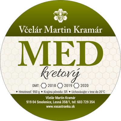 Etiketa na med - 60emk-52