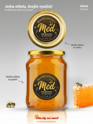 Etiketa na med - 60emk-75